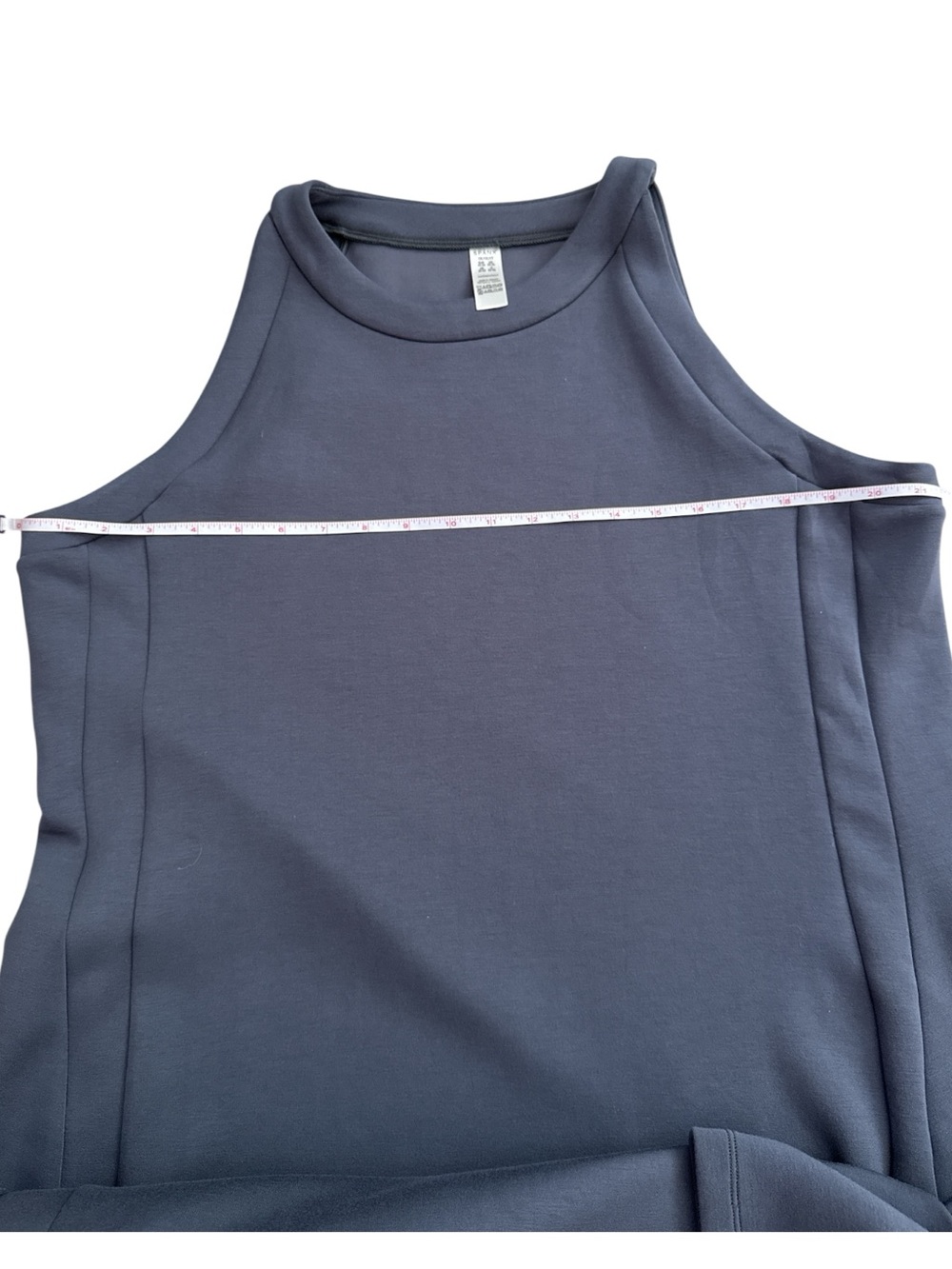 Spanx Air Essentials Tank Midi Dress | Dark Storm Grey | 1X - Picture 8 of 9